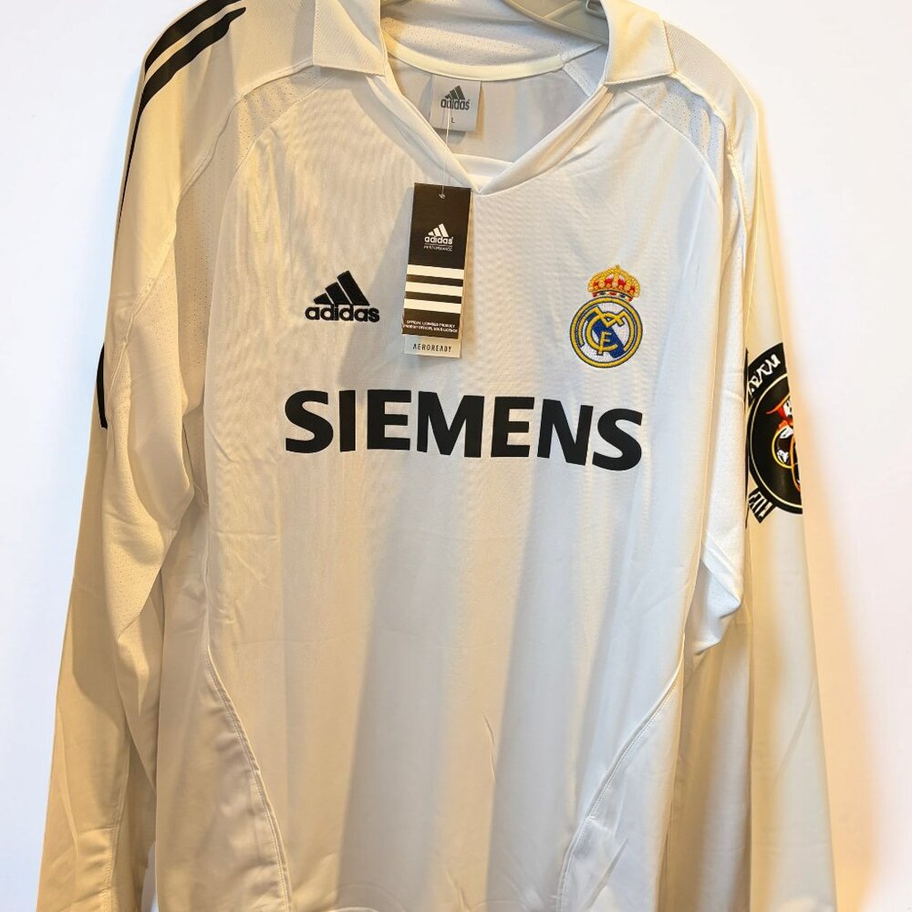 Zidane 2005/06 Retro Soccer Jersey – Size L – New